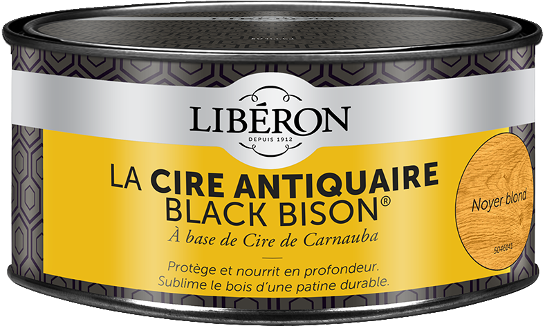 Cire antiquaire « black bison » pâte 0.5L - Noyer blond- LIBERON